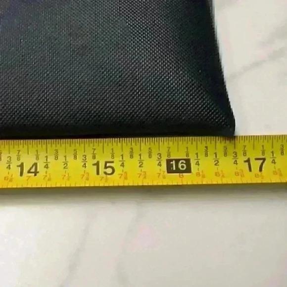 NWOT!  Decarhe Satchel/Tote/Bag Vinyl with Leather Trim Black/Brown - Picture 9 of 10